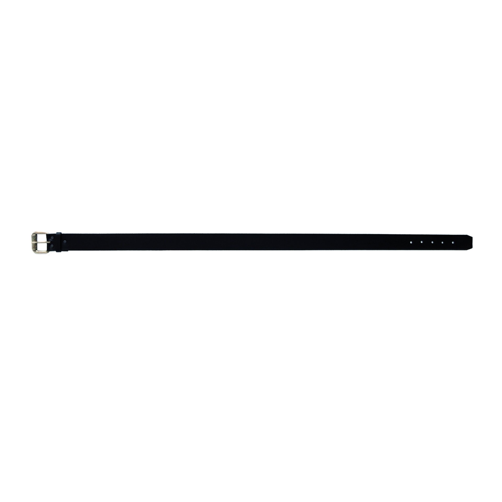 Herrengürtel aus Rindleder - 2mm - Eindornschnalle - 30mm breit - schwarz
