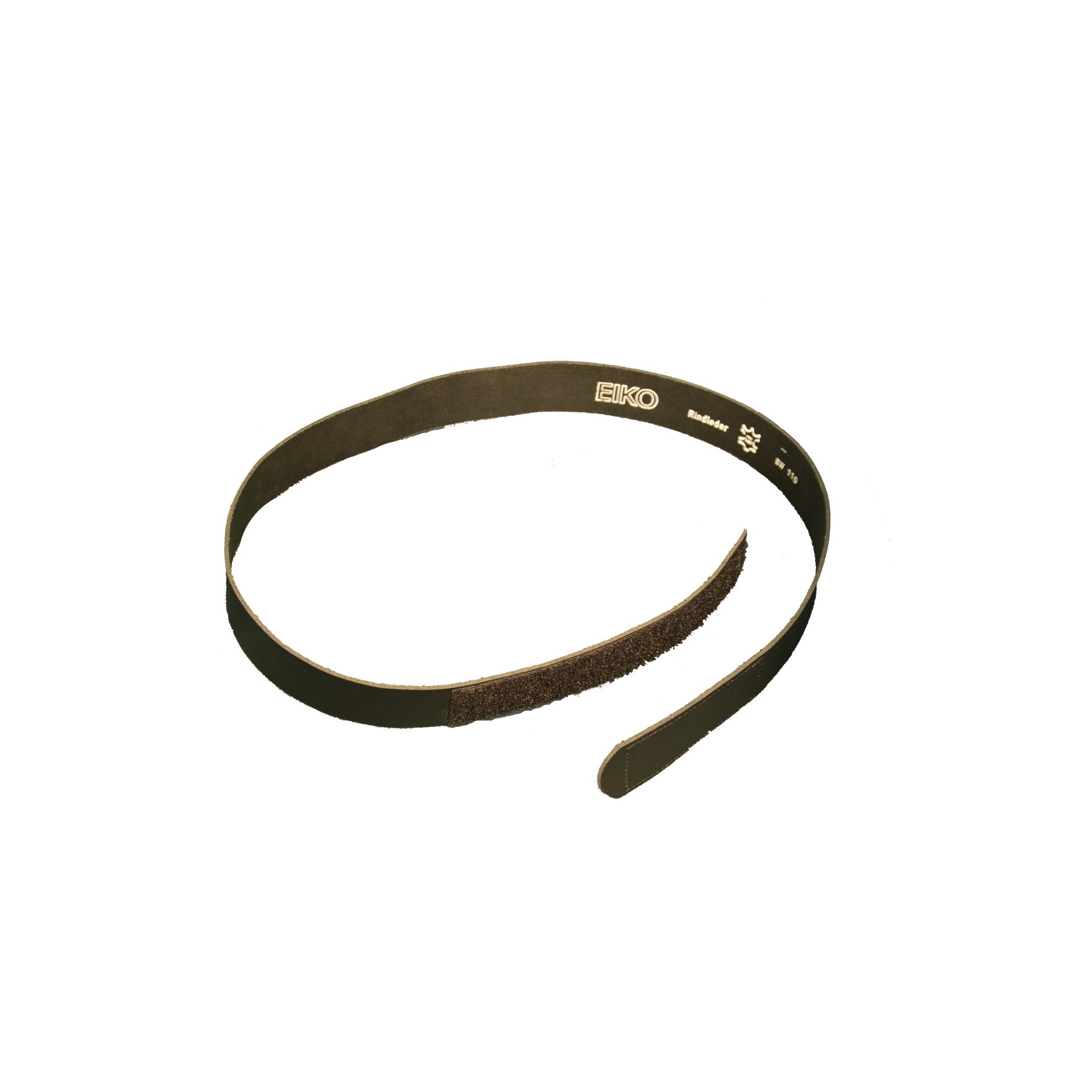 Gürtel aus Rindleder - 2mm dick - 40mm breit - Klettbandverschluss - schwarz - Achtung Längenangabe=Gesamtlänge