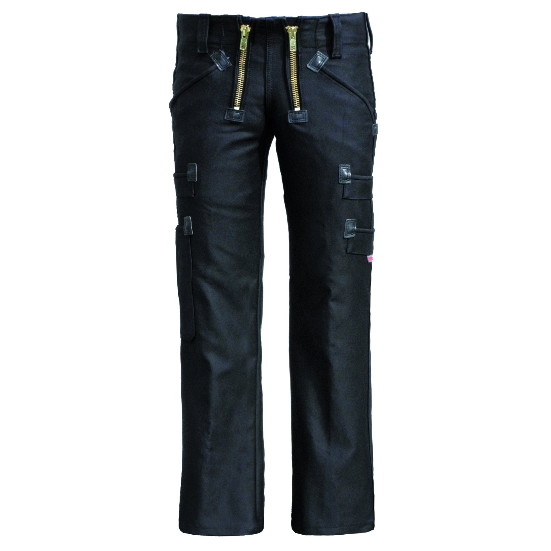 BIKER - Zunfthose - Serie 86ST - elastischer Doppelpilot - Schwarz