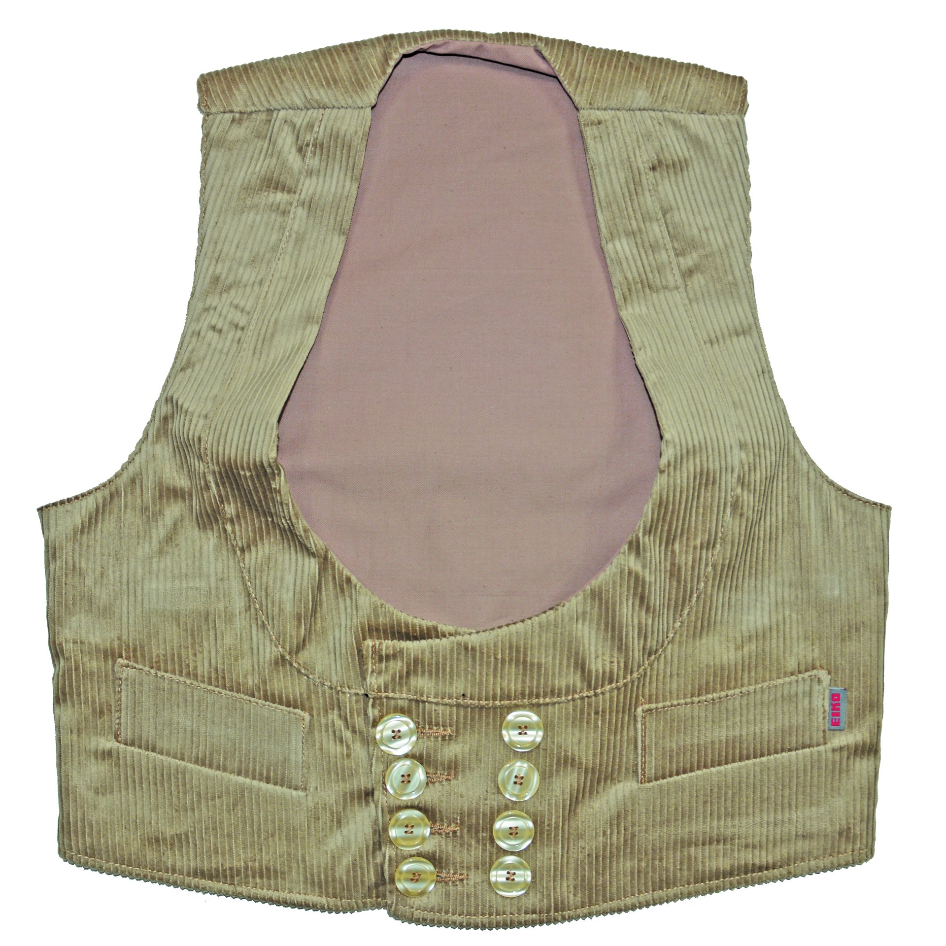 INN - Zunftweste - Serie ZUNFT CLASSIC - Trenkercord -   beige - Größe: 64
