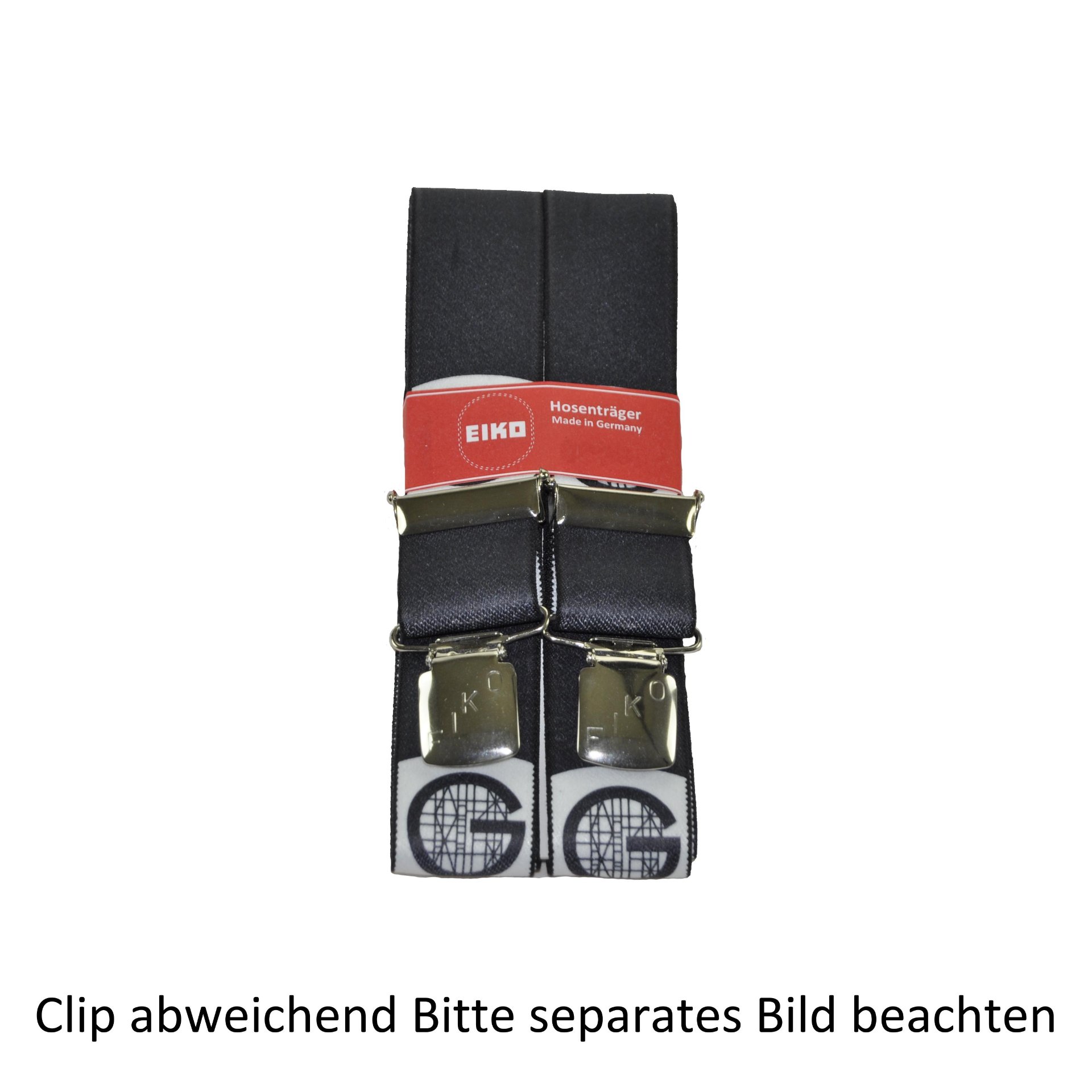Hosenträger Zacken-Clip Zunftmotiv, 36mm, Metall-Rückenteil Gerüstbau (205) 120cm