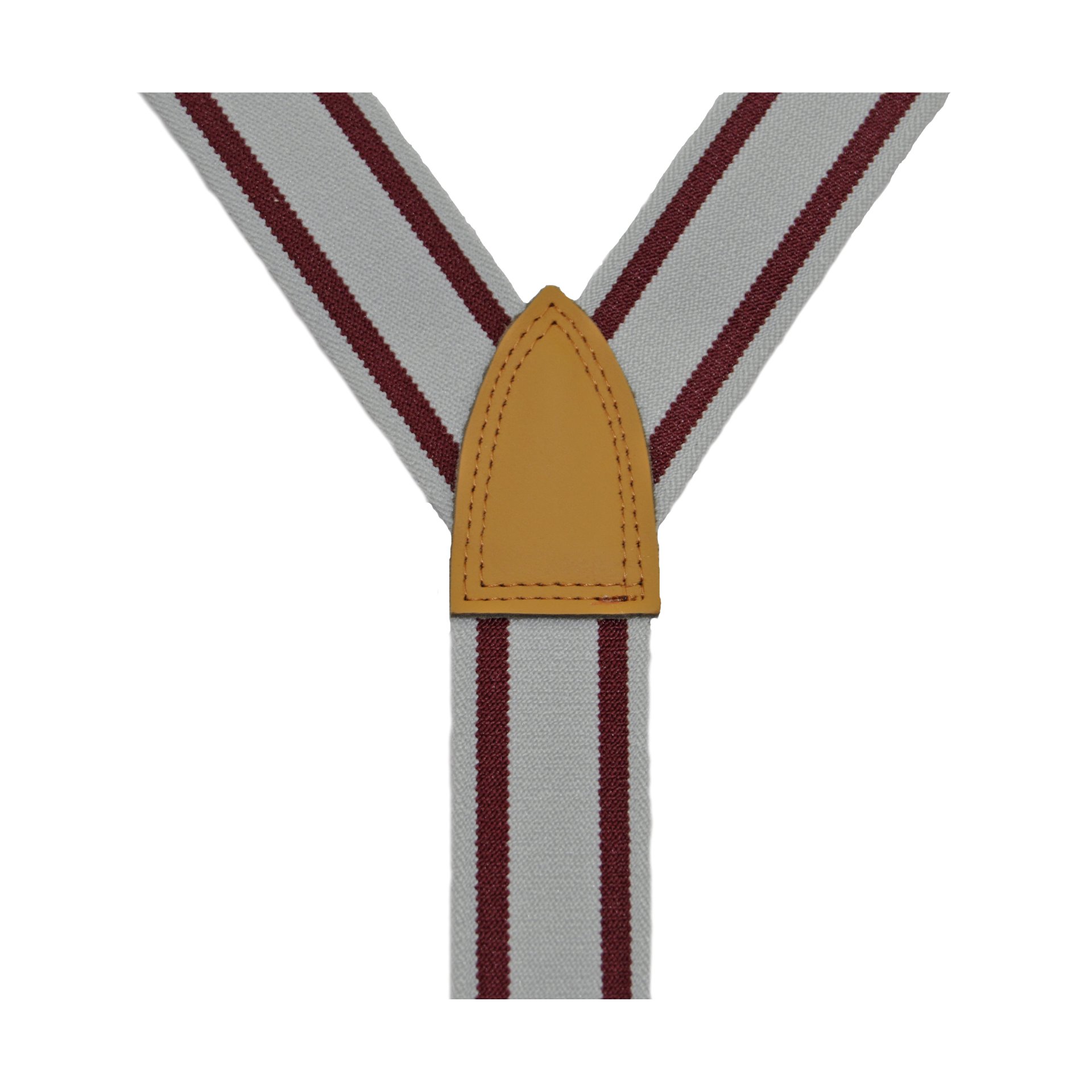 Hosenträger Biesen + L-R Herkules-Streifen, 36mm rot (80) 140cm