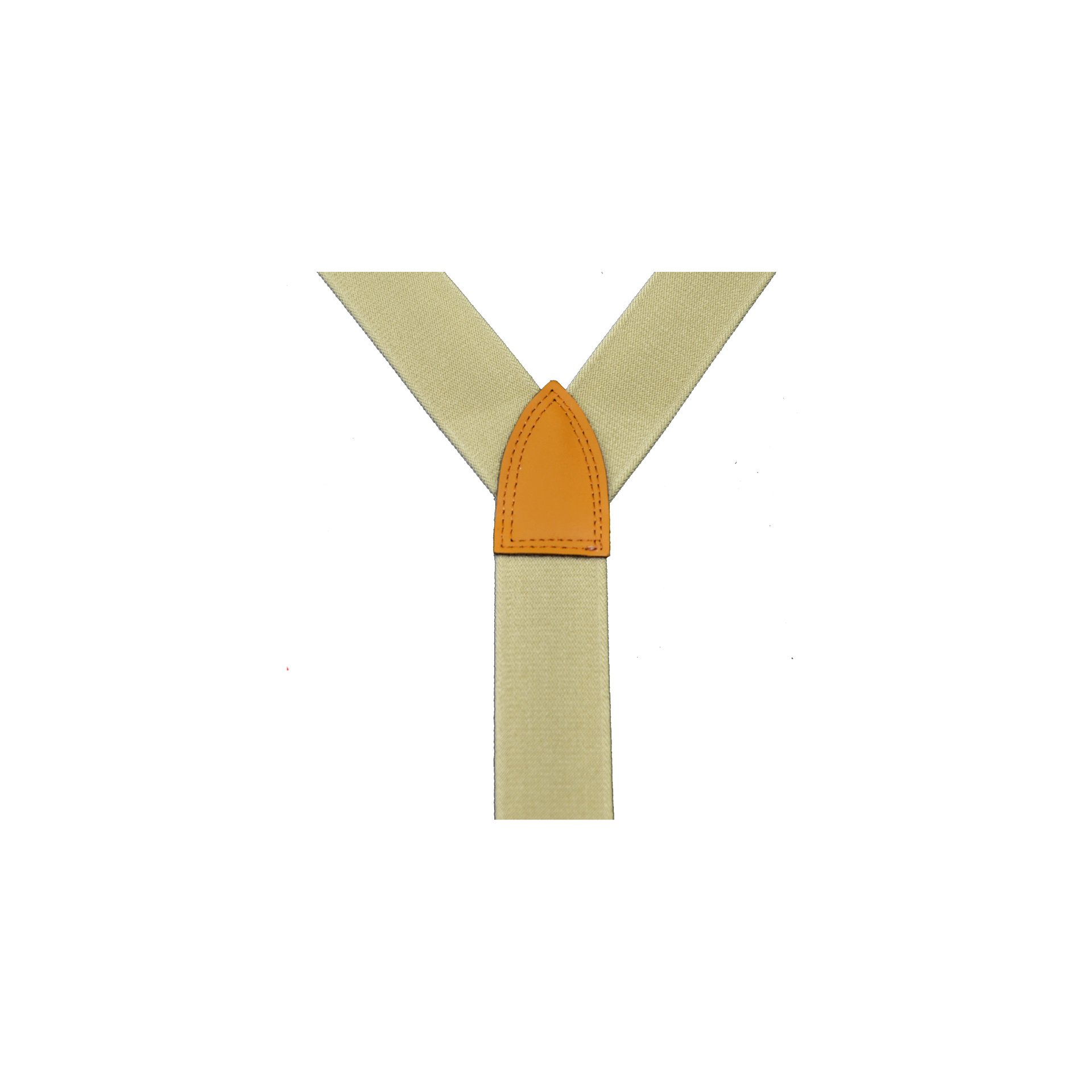 Hosenträger EIKO Clip uni 36mm, Leder-Rückenteil beige (30) 150cm