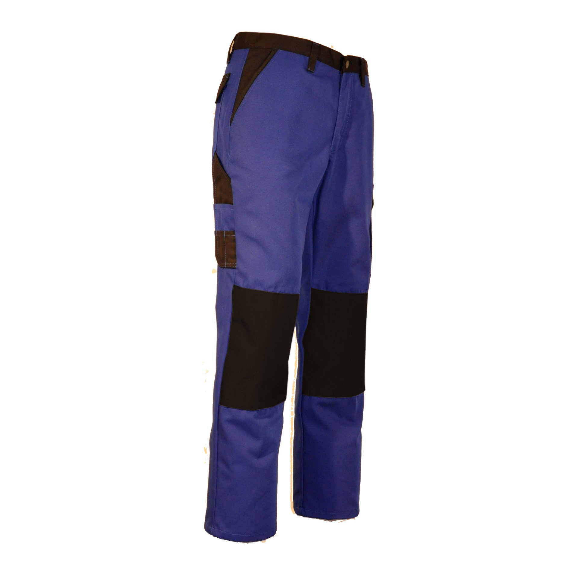 Bundhose, Cordura-Knie - Bundhose - Serie CANVAS POWERLINE - Canvas -   Kornblau / Schwarz - Größe: 56
