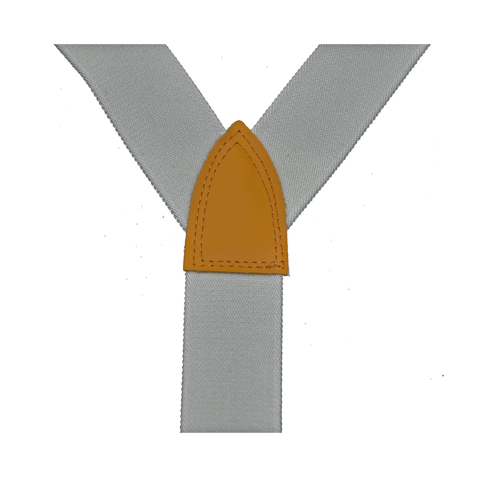 Hosenträger EIKO Clip uni 36mm, Leder-Rückenteil grau (20) 150cm
