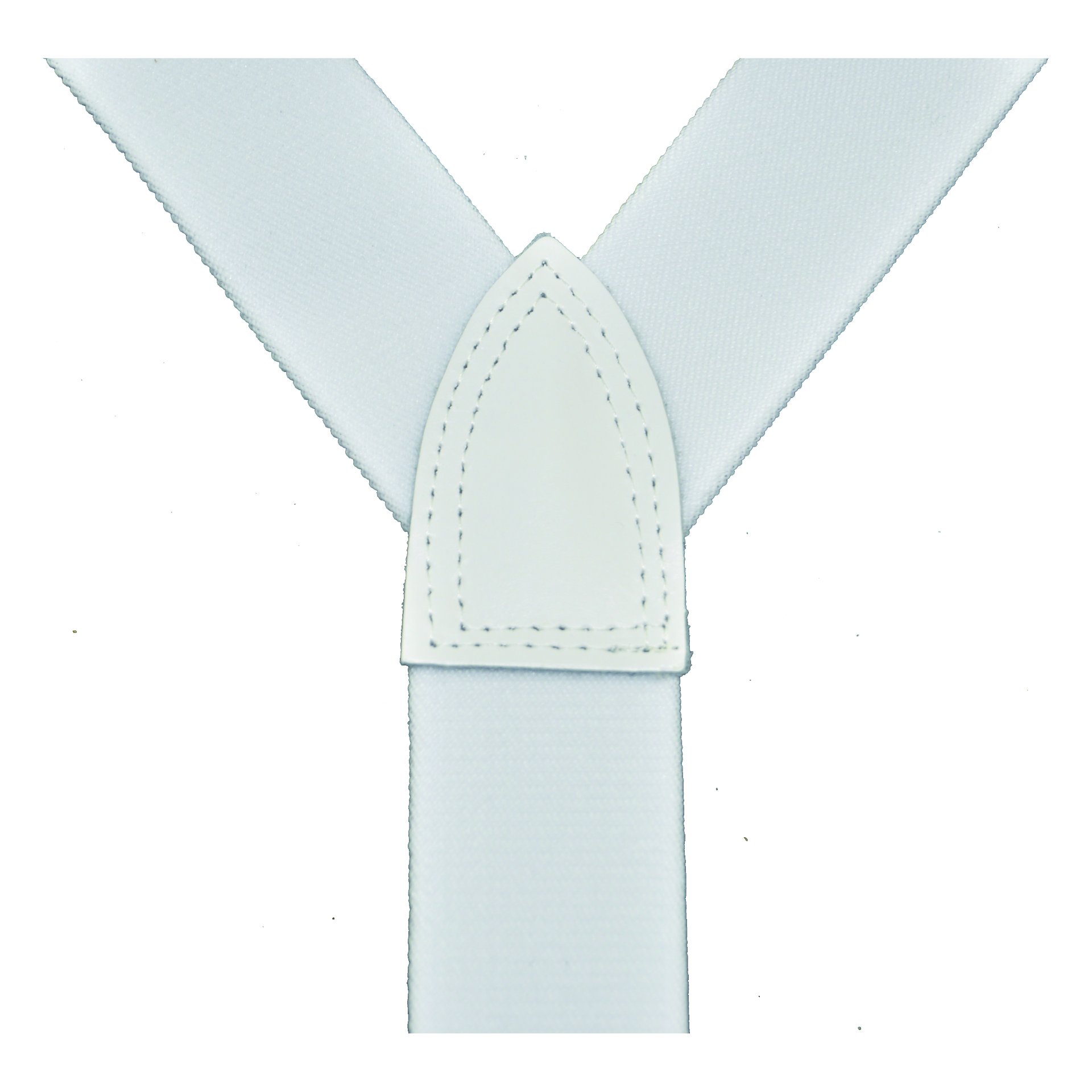 Hosenträger EIKO Clip uni 36mm, Leder-Rückenteil weiß (10) 75cm