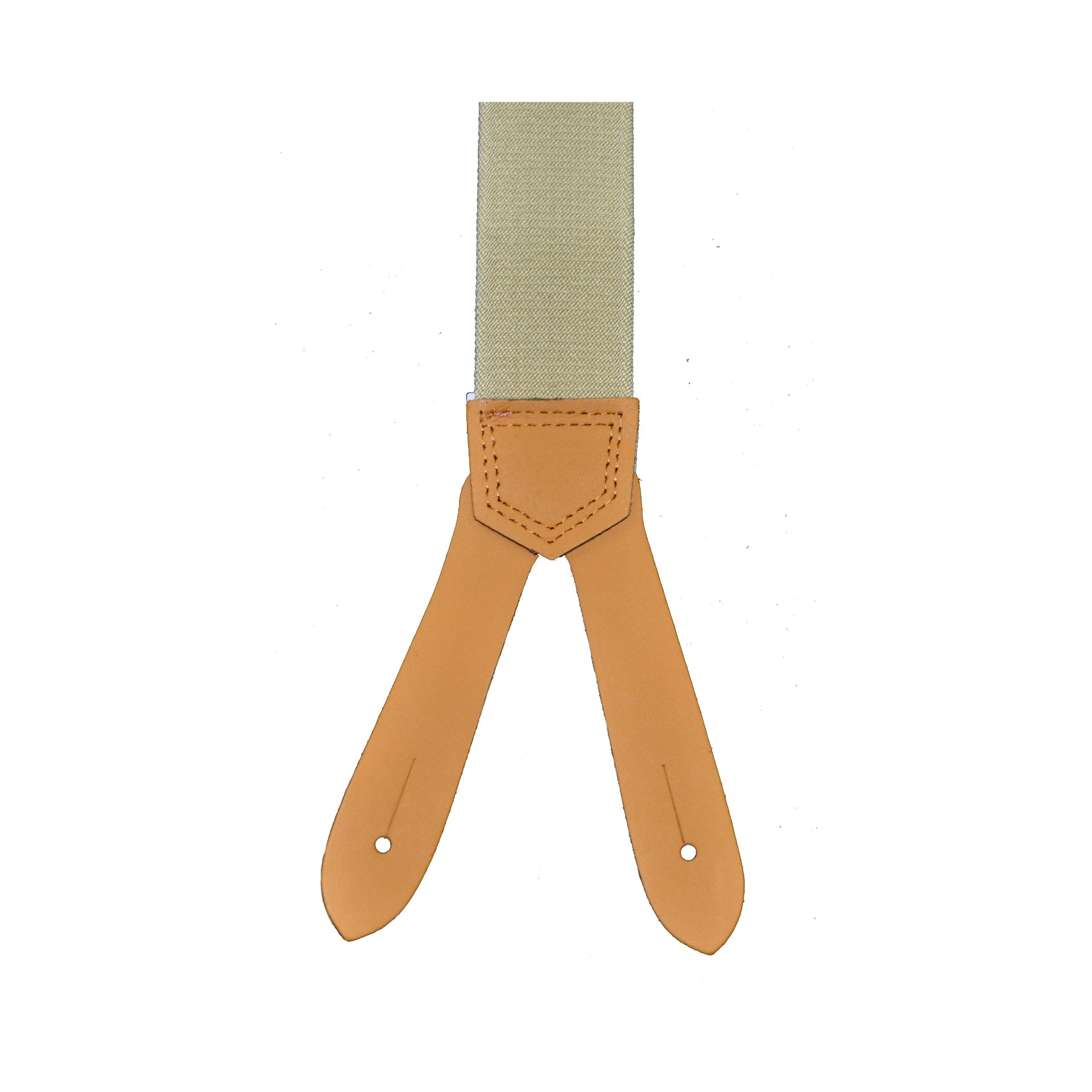 Hosenträger Lederpatten Lederrücken, uni, 36mm beige (30) 140cm