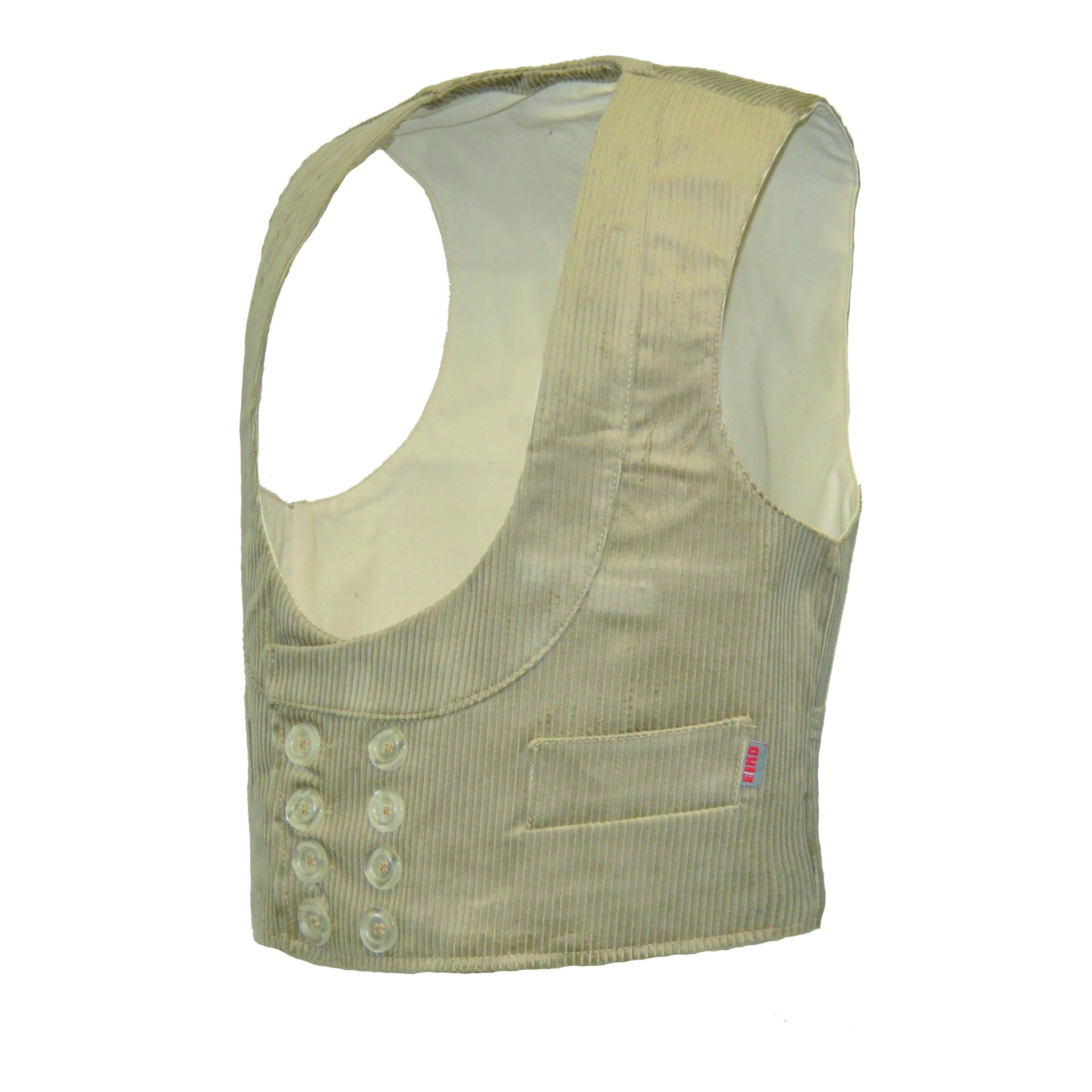 INN - Zunftweste - Serie ZUNFT CLASSIC - Trenkercord -   beige - Größe: 64