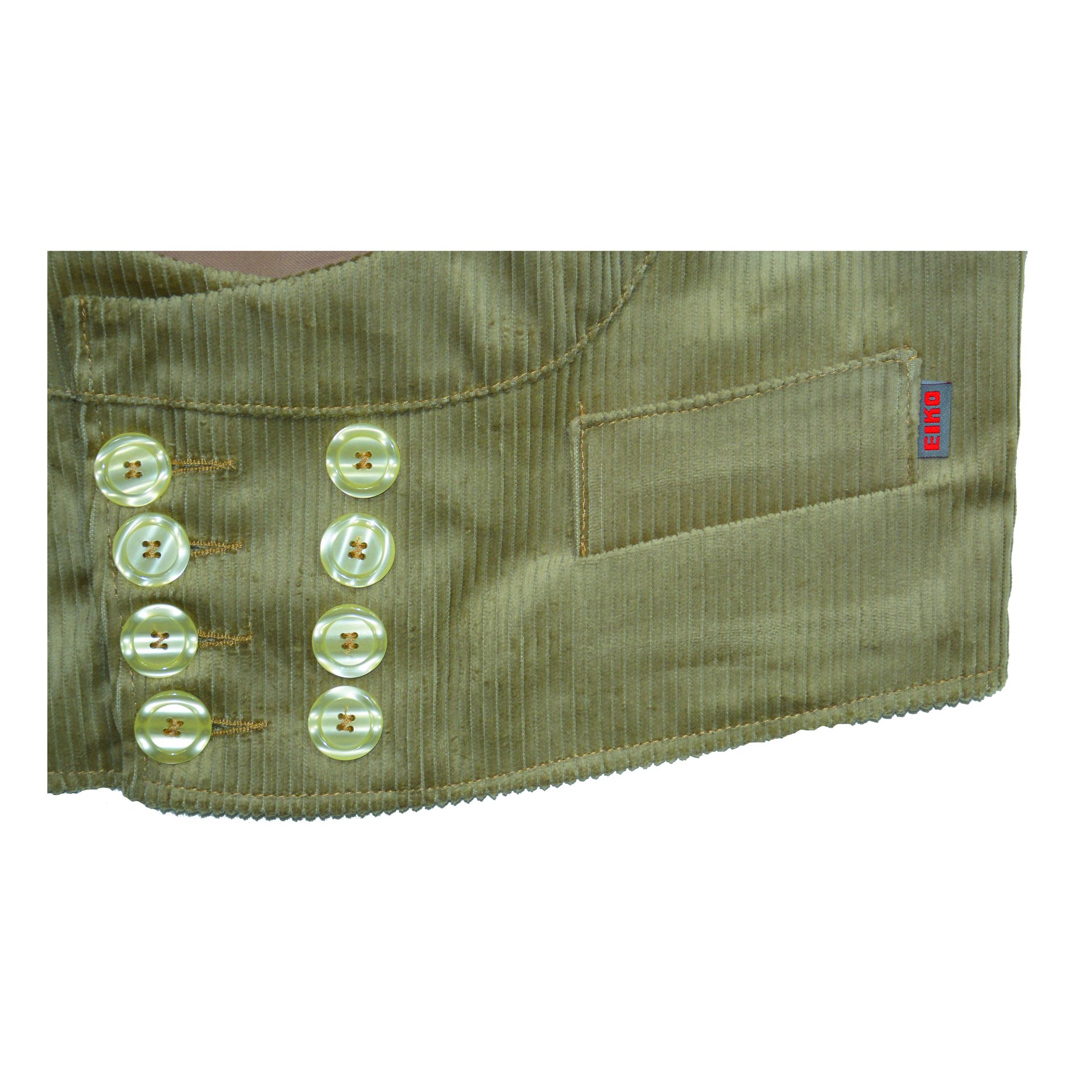INN - Zunftweste - Serie ZUNFT CLASSIC - Trenkercord -   beige - Größe: 64